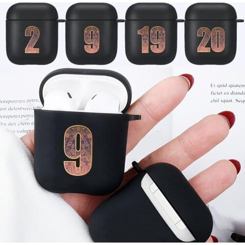 For Apple Airpods 1st/2nd Gen Earphone Case Black Soft Silicone Wireless Bluetooth Headphones Charging Box Matte Cover