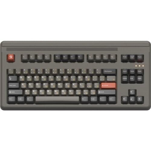 Dolch Black Grey Keycaps For Cherry Mx Gateron Kailh Box TTC Switch Mechanical Keyboard Cherry Profile Alpha Mod Plus ISO Keycap