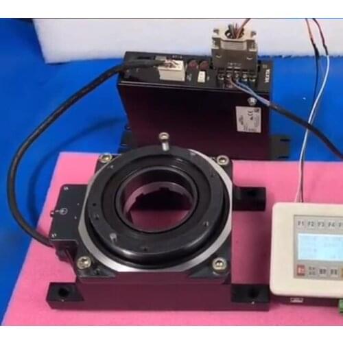 Electric indexing plate 57 stepping electric rotating platform ultra-high precision plate surface 130mm hollow type