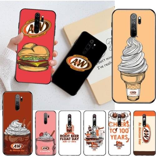 HPCHCJHM For food Exclusive A&W Phone Case for Redmi Note 8 8A 8T 7 6 6A 5 5A 4 4X 4A Go Pro