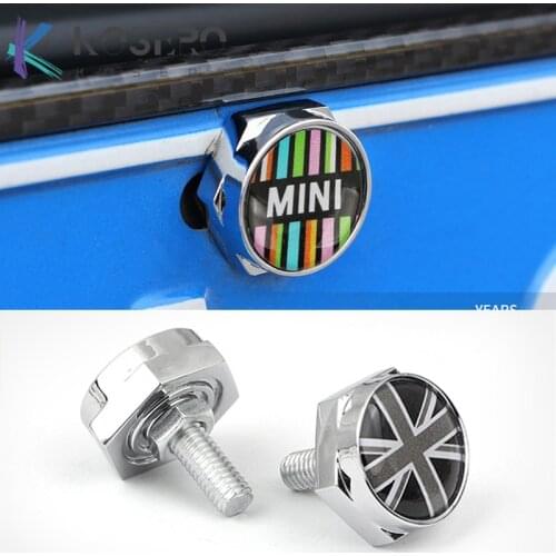 Car License plate fixing screw For BMW MINI ONE Cooper JCW F54 F55 F56 F60 R55 R56 R60 R61 Car exterior modification Accessories