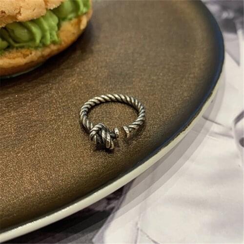Miuoxion Screw Nail Love Weighing Mound Ring Personality Creative Jewelry For Women Feature Namour Charm Gift All Seasons