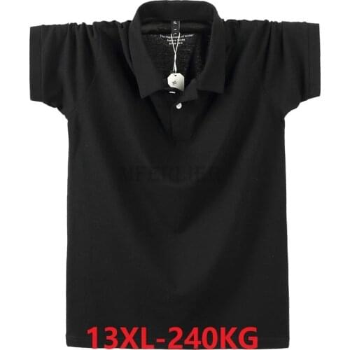 Men plus size big summer Shirts simple 8XL 9XL 10XL 12XL cotton short sleeve tees loose 58 60 62 64 66 68 casual shirt tops gray