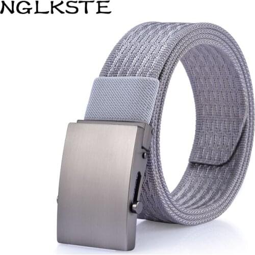 Mens military belts zinc alloy buttons nylon belts high quality jeans belt outdoor tactics Unisex belt canvas Masculino Strap
