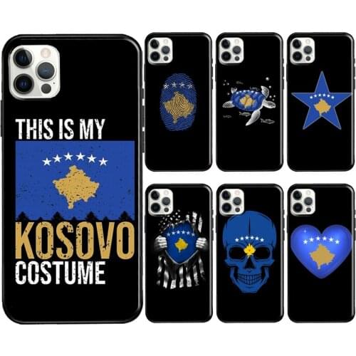 Kosovo Flag Soft Case For iPhone 11 12 Pro Max 12 Mini 6S 7 8 Plus SE 2020 XS Max X XR Phone Coque