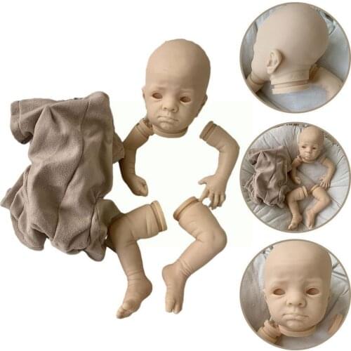 2pcs Bebe Reborn Kit 17 Inches Kit Levi Kit Unassembled Blank Vinyl Unpainted Doll Parts Unfinished DIY Doll H7Z9