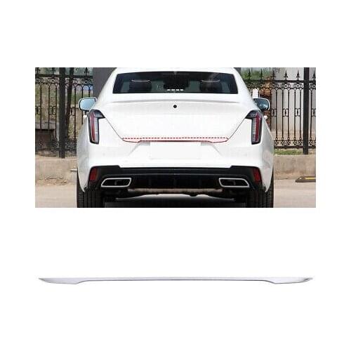 Stainless Steel Rear Trunk Lid Tailgate Door Cover Trim For Cadillac CT4 2020