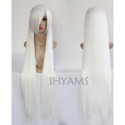 Cosplay Wigs Nurarihyon no Mago Wig For Convention Party Show White 100cm + wig cap