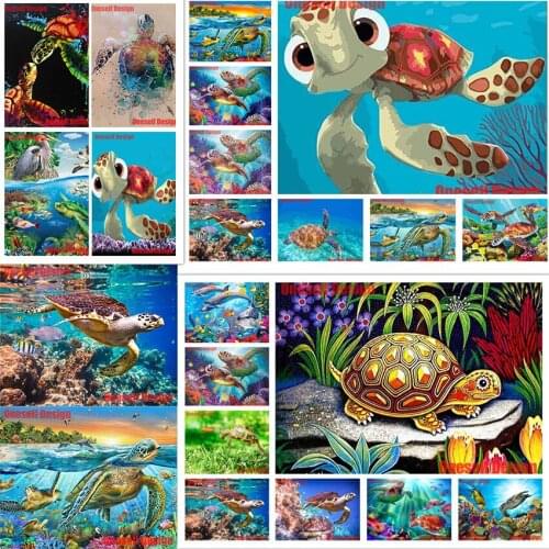 Popular diamond painting full set tortoise 3d diamond mosaic sale animal diy diamond embroidery christmas decorations for home