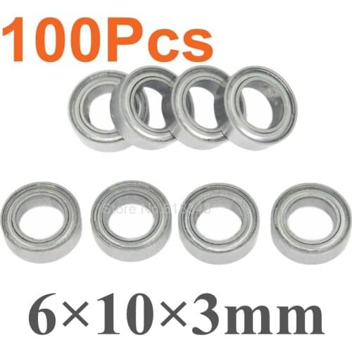 100pcs Ball Bearings 6x10x3mm For HPI Traxxas Associated Tamiya Kyosho Axial RC Car Upgrade Parts Spare Replacement