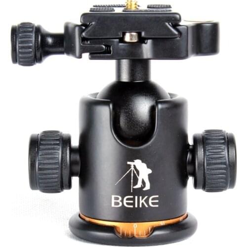 Aluminum Alloy Camera Tripod head / Ball Head With Quick Release Plate &Two levels Maximum Load 8KG For DSLR Camera
