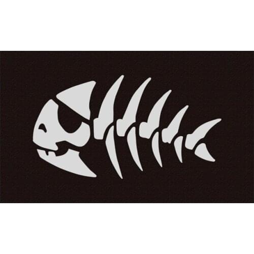Skeleton Bone Jolly Pirate Fish Flag 3*5 ft 90*150 cm 100 d polyester Flying