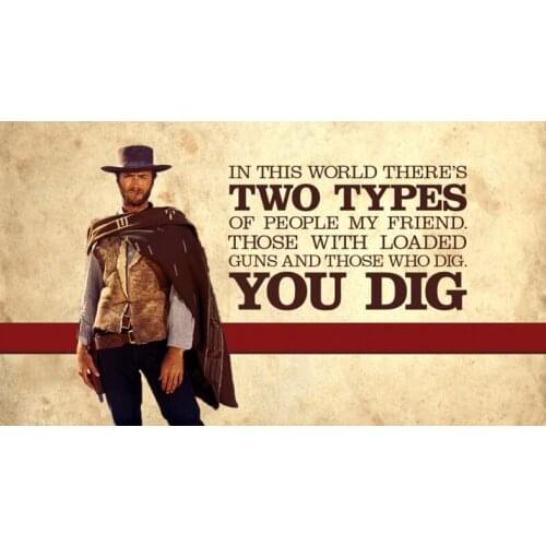 Lot style Choose The Good The Bad The Ugly Movie Art print Silk poster Home Wall Decor