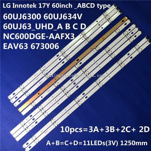 LED backlight lamp strip for LG Innotek 17Y 60inch _A type_Rev0.0 60UJ63_UHD A B C D 60UJ6300 60UJ6050 60UJ634V EAV63673006