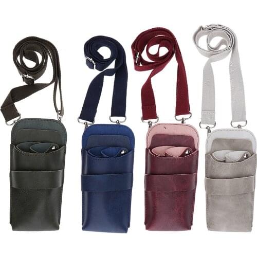 MagiDeal Vintage Leather Belt Bag Barber Scissors Pouch Holster Tools Holder