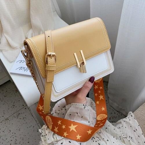 Womens Shoulder Bag Summer Small Fresh Bag Womens 2020 Small Korean-Style Broadband Messenger Bag Fashion Hit Color One-Should