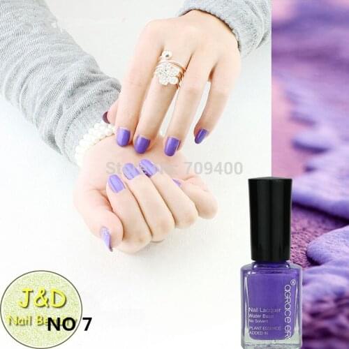 FOREVERJASMINE 10PCS Violet Nail Polish Lavender Nail Varnish 12ml Nail Lacquer Nontoxic Peel Off Nail Beauty Painting