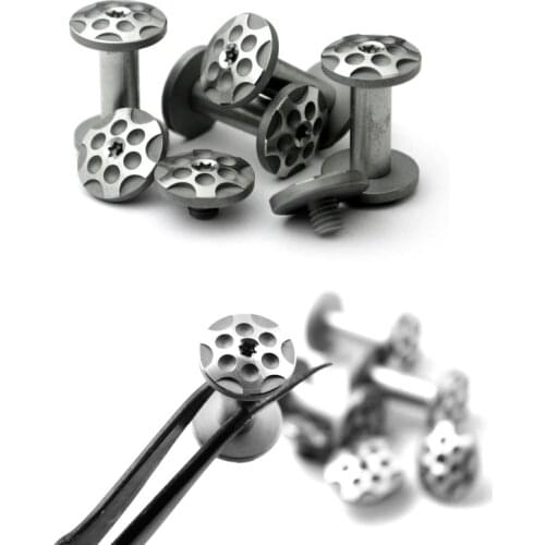 2Pairs Screws CNC Stainless Steel Handle Screws Fasteners DIY Tool Pair Locking Pins Spindle Screws