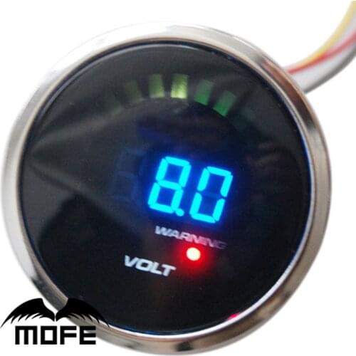 3PCS Original Logo 20PCS Analog LCD Digital Volt Voltage Voltmeter Meter Car 52mm Gauge