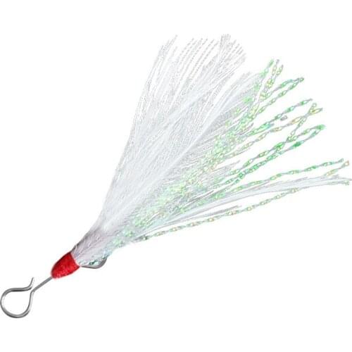 5-10pcs/lot Demountable type with feather pendant for feather hanging sub bright piece fake bait lure DIY anchor hook accessorie