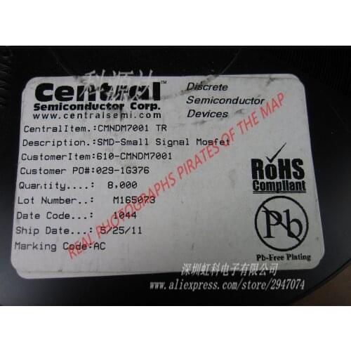 5pcs/lot CMNDM7001 SOT-953 In Stock