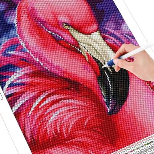 5D Diamond Painting Flamingos Full Square Drill Pictures Rhinestone Diamond Mosaic Animal Cross Stitch Home Decoration