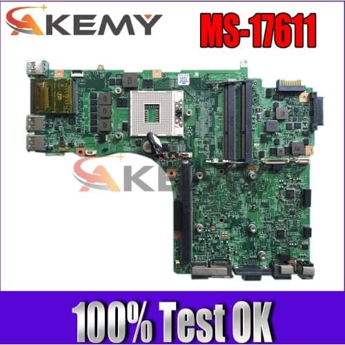 AKEMY Original For MSI GT70 Laptop Motherboard MS-17611 HM67 MS-17621 HM77 MS-17631 MB 100% Tested Fast Ship