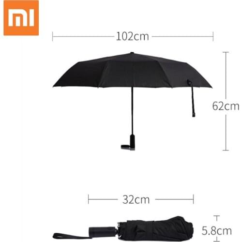 Xiaomi Mi Mijia WD1 Automatic Rainy umbrella Sunny Rainy Summer Aluminum Windproof Waterproof UV Parasol Man Woman Sunshade
