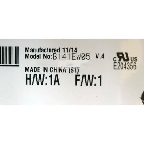 B141EW05 V.4 LCD Display B141EW05 V4 Good Quality Warranty