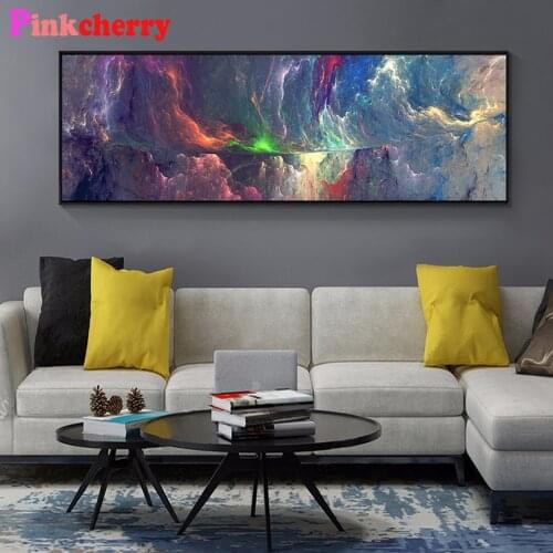 Large 100% Square Round Diamond Painting Abstract Cloud 5d Diamond Embroidery Mosaic pattern natural Landscape 3d Art