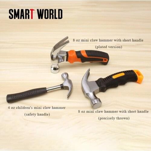 Household Multifunctional High Hardness Claw Hammer Tpr Handle Anti-rust And Wear-resistant Anti-hammer Hardware Tools