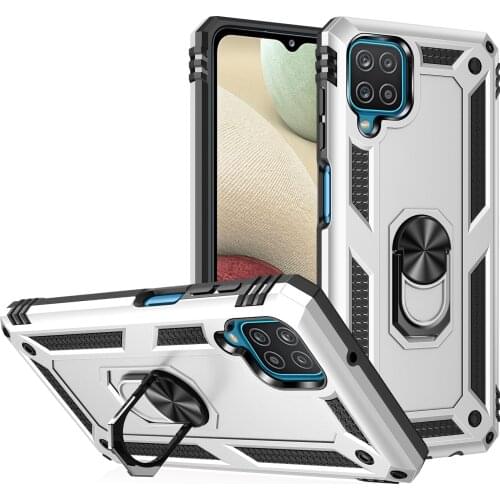 Cover Case for Samsung A12 Military Armor Shockproof Magnet Car Holder Ring Case Samsung Galaxy A12 A 12