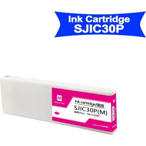 DSCINKS SJIC30P BK C M Y available 100% compatible ink cartridge with 300ML pigment ink for Epson C7500G C7500GE with chip