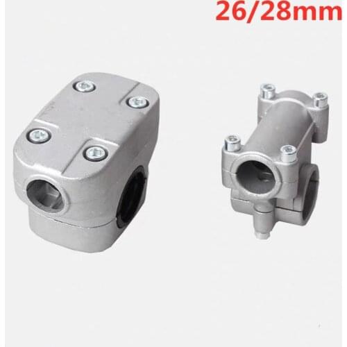 Silver Handle Holder 19mm Anti-Rust Lawn Mower Trimmer Aluminium Alloy Thick Bracket Space Saving Flexible Durable