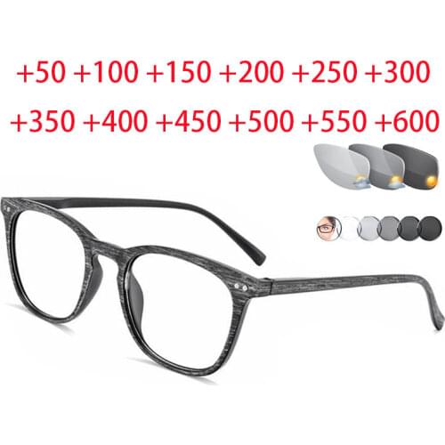 Retro Photochromic Reading Glasses for Men Presbyopia Eyewear with diopters glasses Outdoor Presbyopia Glasses Women