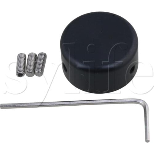 Guitar Effects Parts Stomp Switch Pedal Box Foot Metal Black Knob