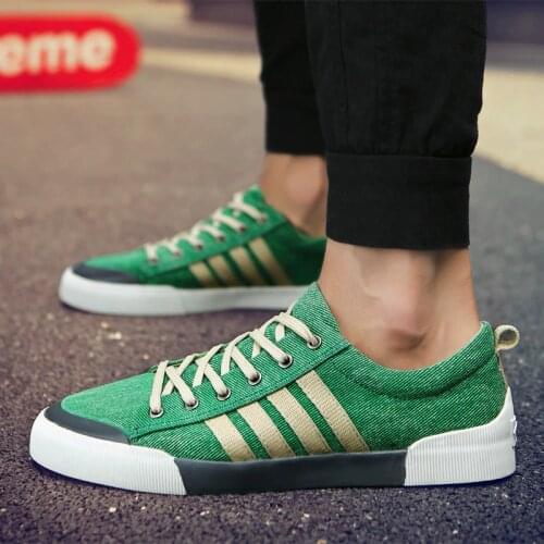 SHANTA Men Canvas Shoes 2020 Fashion Solid Color Men Vulcanized Shoes Lace-up White Casual Shoes Men Sneakers Tenis Masculino