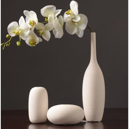 New Chinese Jingdezhen Porcelain Creativity Modern Style White Vases Ceramic Vases for Wedding Home Decorations Gifts