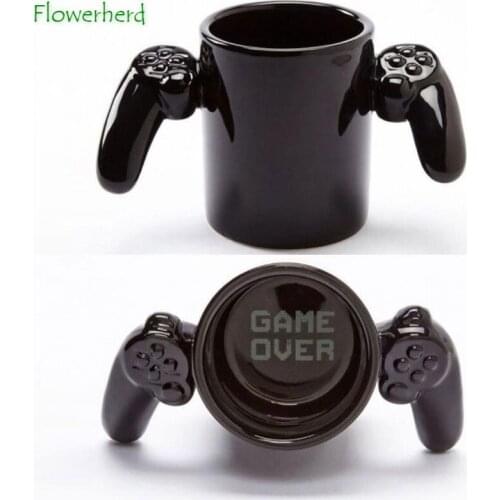 Creative Game Over Game Handle Ceramic Coffee Mug Coffee Cup Game Machine Tea Cup Mug Mugs Coffee Cups Drinkware Coffeeware