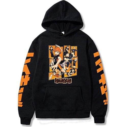 2020 hot haikyuu hoodies Classic Comic Classic Anime Japan Cotton Unisex Fleece Sweatshirts