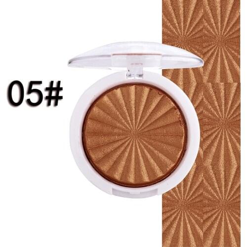 MISS ROSE Pearlescent Highlighter Powder Palette Face Contour Shimmer Illuminator Highlight Repair Powder Cosmetics TSLM2