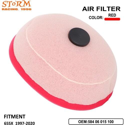 Motorcycle Dual Foam Air Cleaner Filter For KTM 65SX SX 65 1997 1998 1999 2000-2017 2018 2019 2020