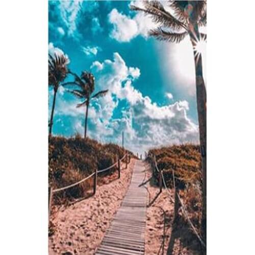 5D DIY Diamond Painting Landscape Sunset Sea Kit Full Drill Square Embroidery Mosaic Art Picture of Rhinestones Home Decor Gift