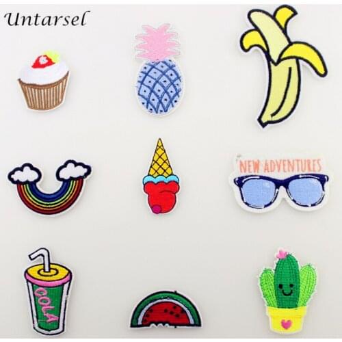 New Collected Cactus Iron On Patch Embroidery Applique Cool Sewing Patches For Clothes Cute Kids Dress DIY Bags Accessories