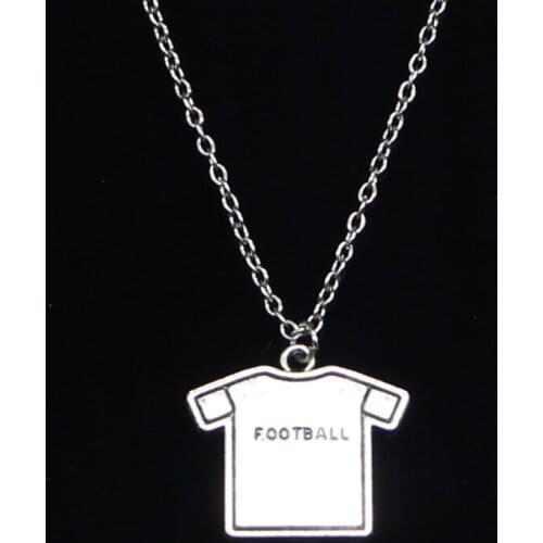 New Fashion Necklace 26x23mm football cloth Pendants Short Long Women Men Colar Gift Jewelry Choker