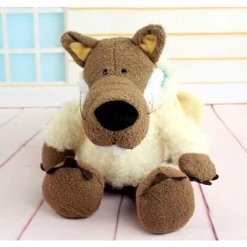 With Sheep Skin Wolf Plush Toy 2019 OCT New Germany Series 25-80cm Big Children Birthday Christmas Gift Three Colors 1pcs