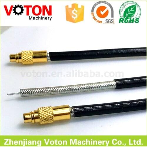 Free shipping 10 piece .086 Semi-Flexible Cable Assembly MMCX male straight connector to open side tinned wire length 14.5cm