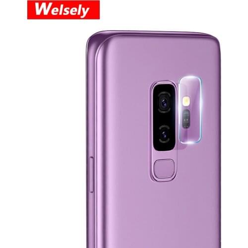 Welsely HD Transparent Rear Back Camera Lens Protector Tempered Glass Film for Samsung S9 S8 Plus Note 8 Cover accessorie cran