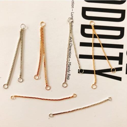Real gold plating material copper connection diy earrings jewelry making supplies hand made jewelry findings Clasps & Hooks