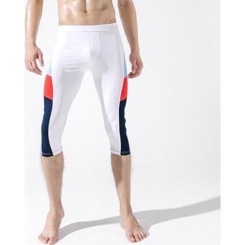 New Shorts For Man Breathable Surf Board Swimwear Quick Dry Swim Trunks Pants Male Briefs Bathing Suit long trouser legs